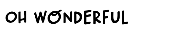 Oh Wonderful font preview